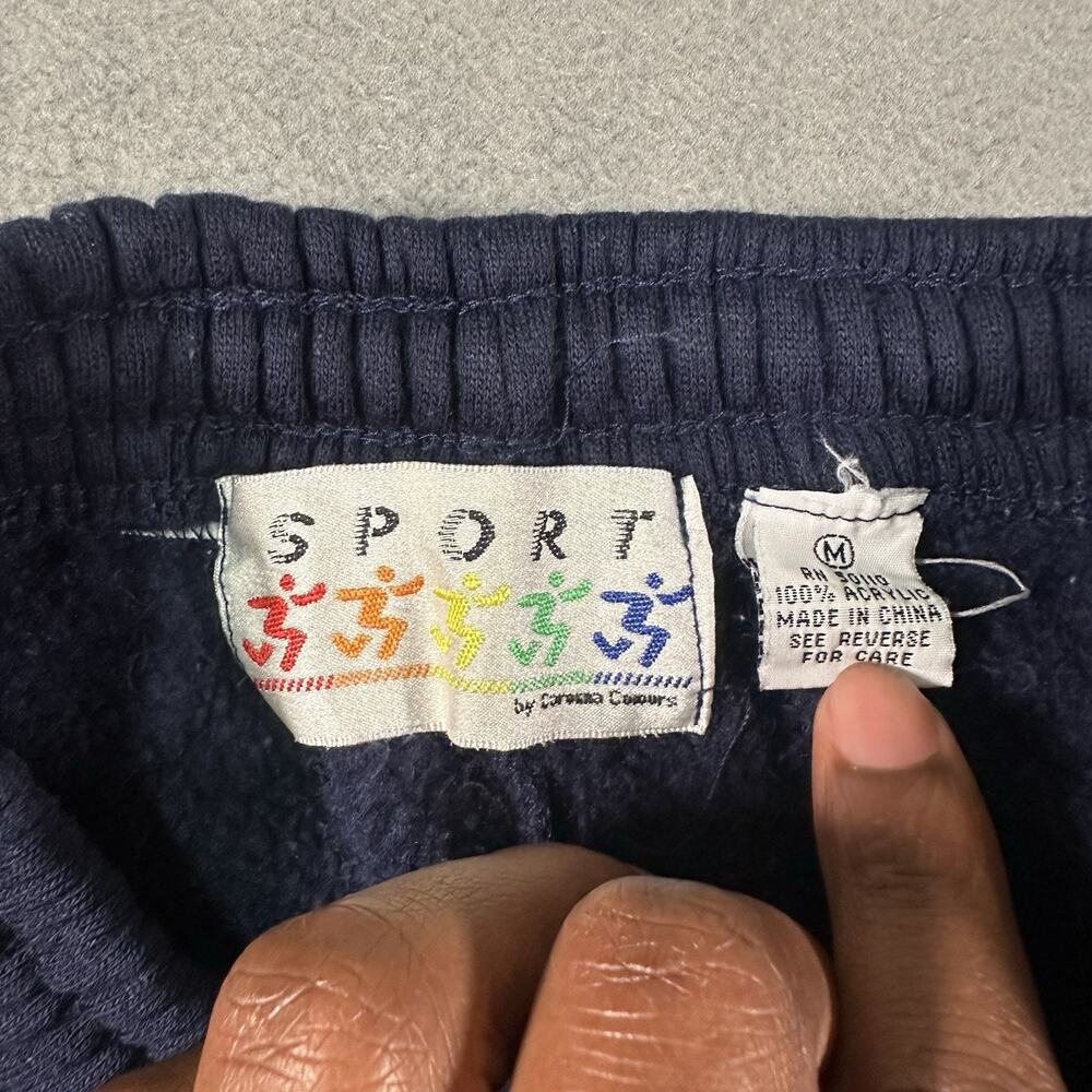 Sport Carolina Colours Fleece Set Navy Tribal Women M Vintage 90s Sweatsuit - Picture 12 of 13